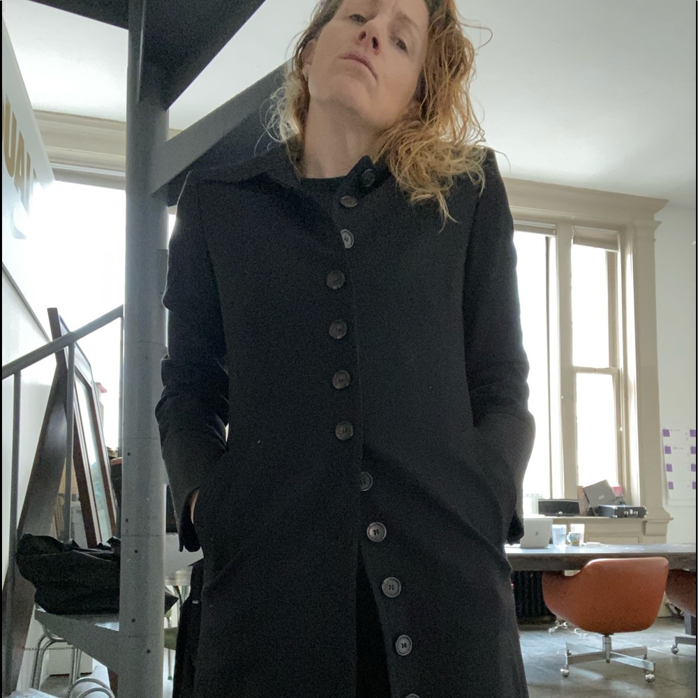 Michael Kors 3/4 length black trenchcoat